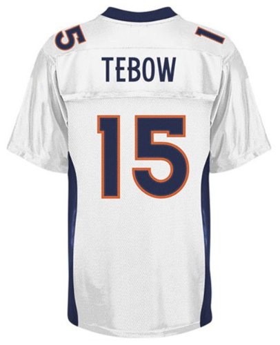 Denver Broncos 15 Tim Tebow White NFL Jerseys Authentic Football Jersey Size 48-56