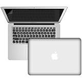 Slickblue (TM) 3 in 1 Accessory Kit For Macbook Air 13" (A1369/A1466) - Rubberized Matte Frost Hard Case, Keyboard Skin & Screen Protector- Clear