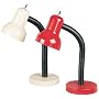Goosy Collection White Finish Adjustable Gooseneck Desk Table Lamp