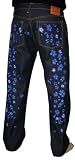 EVISU Jeans Genes Flower Daicock Mens Embroidered Flower Dark Wash Denim Jeans Pants Size 38 x 36 EVISU Jeans Genes Flower Daicock Mens Embroidered Flower Dark Wash Denim Jeans Pants Size 38 x 36