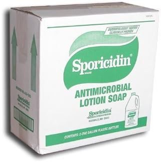 Sporicidin Case of Antimicrobial Lotion Soap Gallon Bottle - 2 bottles per case
