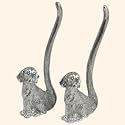Silver plated ring stand - Dog