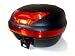 Universal Black Detachable Motorcycle Luggage Hard Trunk Top Case for Aprilla, BMW, Harley Davidson,