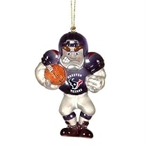 Scottish Christmas Houston Texans NFL Glass Player Ornament - 5 Inch - Caucasian