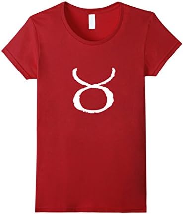 Women's Taurus the Bull T-Shirt, Taurus Zodiac Symbol, Taurus Sign XL Cranberry