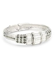 Judith Leiber Jewelry Baguette and Pave Swarovski Magnetic Closure Bracelet