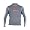 Pinnacle Rash Guard Long Sleeve Mens - Gray/Blue/White - Large
