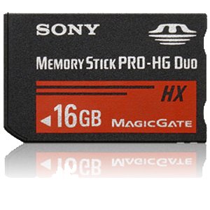 Sony Memory Stick PRO-HG Duo HX 16 GB with USB Reader MSHX16G (Black)