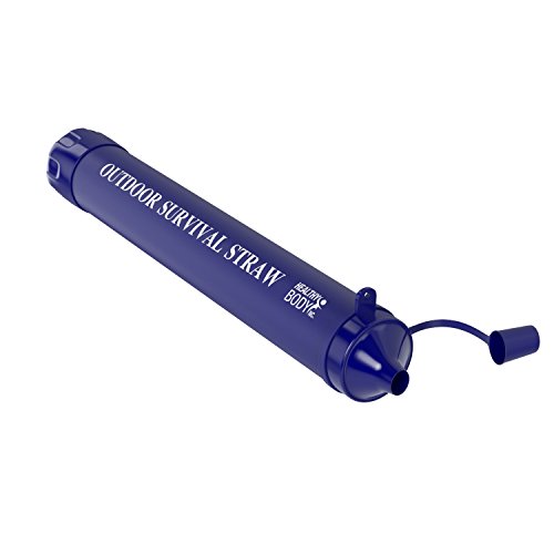 Outdoor Survival Straw- Filters Over 1500 L. Of Pond/stream Water - A Preppers Personal Water Filter Straw