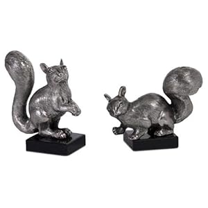 Imax Squirrle Bookends set of 2 5.5x6x4