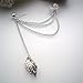 DDU(TM) 1Pcs Silver- Punk Rock Style Chain Tassels Cartilage Ear Clip Ear Stud Earrings Earings Christmas Birthday Gift
