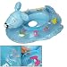 Mouse Shaped 2 Handrail Baby Inflatable Swim Seat Boat