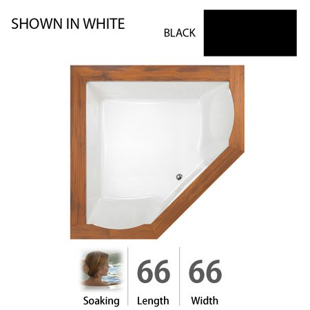 Jacuzzi FUZ6666BCXXXXB Fuzion 6666 Bath Black