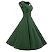 Vianla Women Capshoulder Retro 1950s Vintage Party Swing Dresses