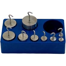 ETA hand2mind Stainless Steel Weights, hooked, metric (Set of 9)
