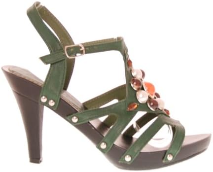 Simonelli Women's Margarita Sandal, Green, 6.5 M US