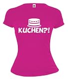 Girlie T-Shirt Kuchen?!-L-Fuchsia-White