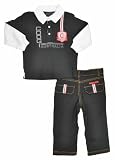 Coogi Toddler Boys L/S Australia Polo & Pant 2Pc Set