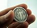 Silver Tone Saint Benedict of Nursia Pocket Prayer Token Medal, 1 1/8 Inch by WJH