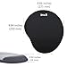 imoli Gel Mouse Pad with Wrist Support, Non Slip Base (Black)