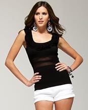 Flower Flutter Sleeve Knit Top