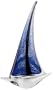 Badash Murano Style Art Glass 14" Sailboat
