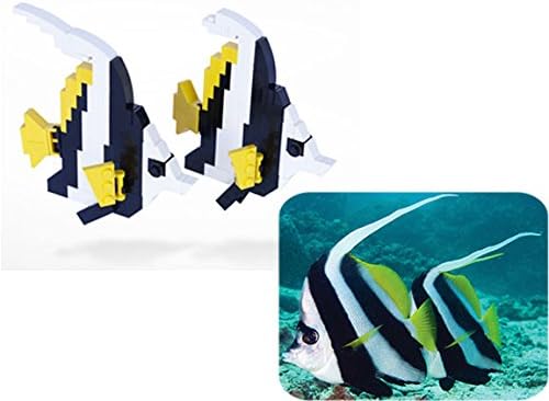 ReefScape Model Series 3: Custom LEGO 2 x Black & White Bannerfish (RS0313)