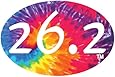 26.2 Tie-Dyed Oval Magnet