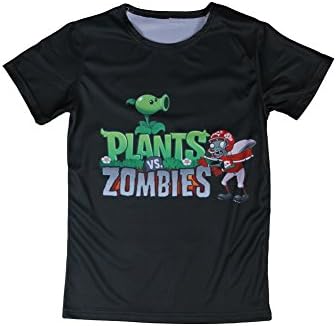 Jasddis Plants Vs. Zombies T Shirt Hip-hop Style T-shirt (S, Tfe0148)