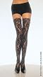 Rose Lace Thigh High Stockings