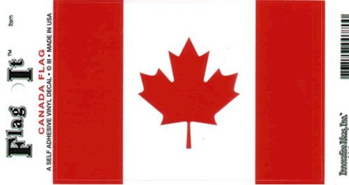 Canada Flag 6 Self Adhesive Vinyl Decals