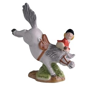 POINT OF DEPARTURE Grey Pony and Child THELWELL Collectable Gift NEW