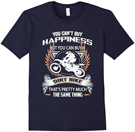Men's You Cant Buy Happiness, Buy You Can Buy A Dirt Bike Large Navy