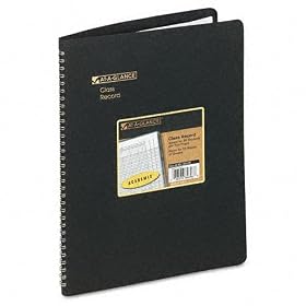 AT-A-GLANCE 80-150-05 Undated class record book, black cover, 10-7/8 x 8-1/4