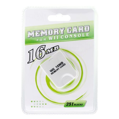 Retail Packing Nintendo Wii Game 16MB Memory Card by Bargaincell