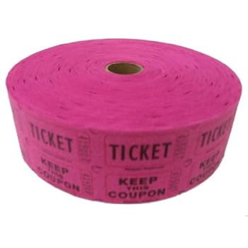 Set A Shopping Price Drop Alert For Double Hot Pink Raffle Ticket Roll - 2000 Per Roll