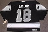 DAVE TAYLOR Los Angeles Kings 1993 CCM Vintage Throwback Home NHL Hockey Jersey, LARGE