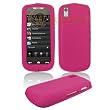 Hot Pink Transparent Silicone Skin Cover Case Cell Phone Protector for Samsung Instinct S30 M810