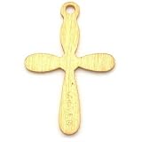 Gold Filled Cross Charm Religious Necklace Jewelry 22mm