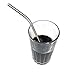 Set of 4 Straws Reusable Stainless Steel Bent Metal Drinking Straws by Butler in the Home for Adults or Kids Children Free Cleaning Brush Included Straw Butler