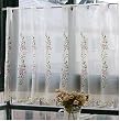 Delicate Embroidery Floral Voile valance/cafe curtain