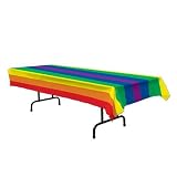 Rainbow Tablecover Party Accessory (1 count) (1/Pkg)