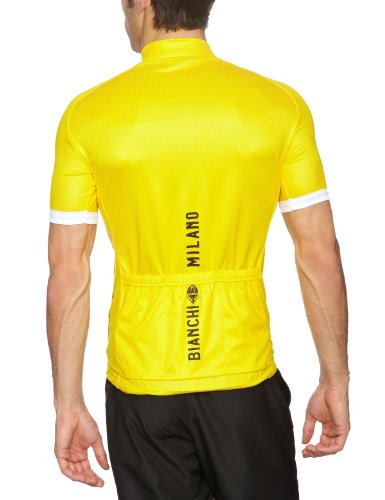 Nalini Bianchi Malliot Jaune Men's Shorts Sleeve Jersey - Yellow, XX Large
