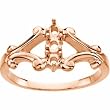 14K Rose Gold Mother's Ring - 3 Gemstone -- YOU CHOOSE THE COLORS!