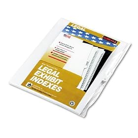 Kleer-Fax 91814 - 90000 Series Legal Exhibit Index Dividers, 1/26 Cut Tab, Title N, 25/Pack-KLF91814
