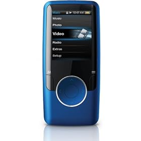 Coby 1.8 Inch Video MP3 Player with FM, 4 GB Flash Memory MP620-4GBLU (Blue)