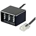 TEL ADAP RJ45 - TAE NFF BLACK; RJ45 - TAE Adapter ; RJ45 Stecker > TAE Buchsen