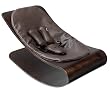 Bloom Coco Stylewood Baby Lounger with Seat Pad, Cappuccino Frame, Henna Brown (Leatherette)