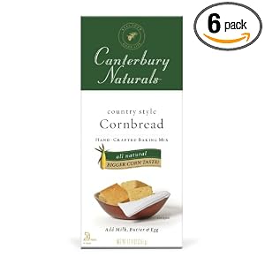 Canterbury Naturals Country Style Cornbread Mix, 16-Ounce Units (Pack of 6)