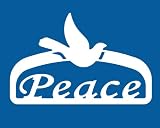 Christmas Outdoor Peace Sign Decoration - Large
